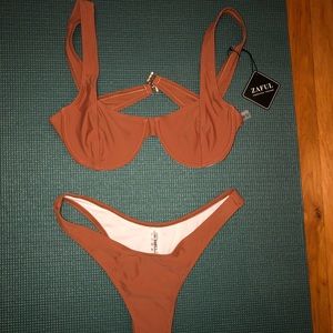 Zaful brown bikini